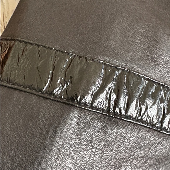 #150 leather and fur puffer coat - Picture 5 of 13